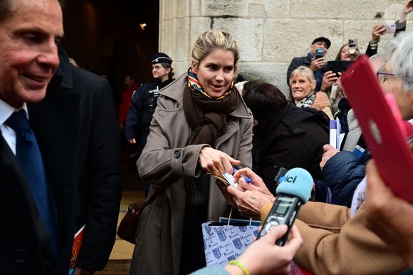 Alice Taglioni lors de la 165e vente aux enchères des Hospices de Beaune, le 16 novembre 2025. © Romain Doucelin / Bestimage