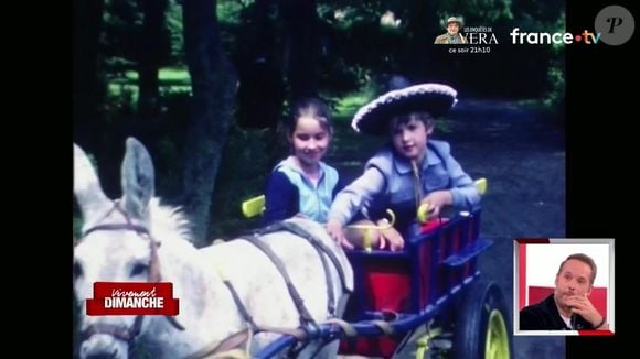L'album d'enfance de Damien Thévenot dévoilé dans "Vivement dimanche" le 16 novembre 2025. Capture d'écran/France 3