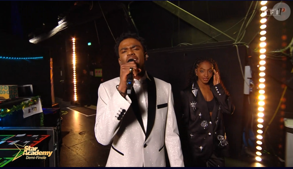 Demi-finale de Franck et Ebony dans la "Star Academy 2024", le 18 janvier 2025, sur TF1