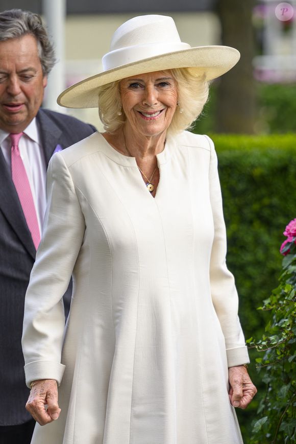 July 26, 2025: Royals attending King George Day at Ascot Racecourse..Featuring: Queen Camilla (Camilla Parker Bowles, reine consort d'Angleterre).Where: Ascot, United Kingdom.When: 26 Jul 2025.Credit: Cover Images (Credit Image: © Cover Images via ZUMA Press / Bestimage)
