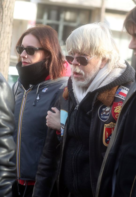 Obsèques de Thierry Séchan frère du chanteur Renaud) au cimetière du Montparnasse à Paris le 16 janvier 2019. © Agence /Bestimage