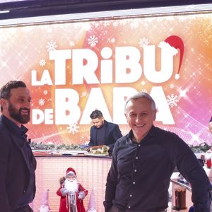 Exclusif - Cyril Hanouna, Lionel Stan sur le plateau de l'émission "Touche pas à mon poste" (TPMP) diffusée en direct sur C8 le 17 décembre 2024.

© Jack Tribeca / Bestimage