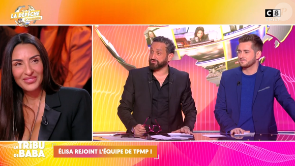 Cyril Hanouna présente Elisa, sa nouvelle chroniqueuse dans "Touche pas à mon poste". C8