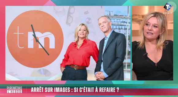 Flavie Flament dans l'émission "Puremédias : l'hebdo" sur T18.