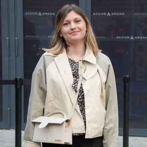 Exclusif - Marine (Star Academy) arrive au concert de Sabrina Carpenter au palais omnisports Accor Arena à Paris, France, le 16 mars 2025. © Jack Bussat/Bestimage