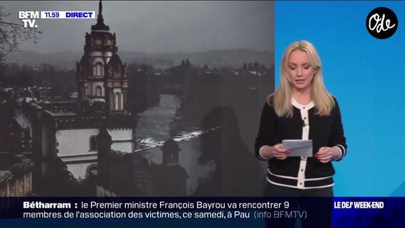 Anne Seften effectue ses premiers pas sur l'antenne de BFMTV le samedi 15 février 2025, après avoir été congédiée de LCI.
Crédit : BFMTV