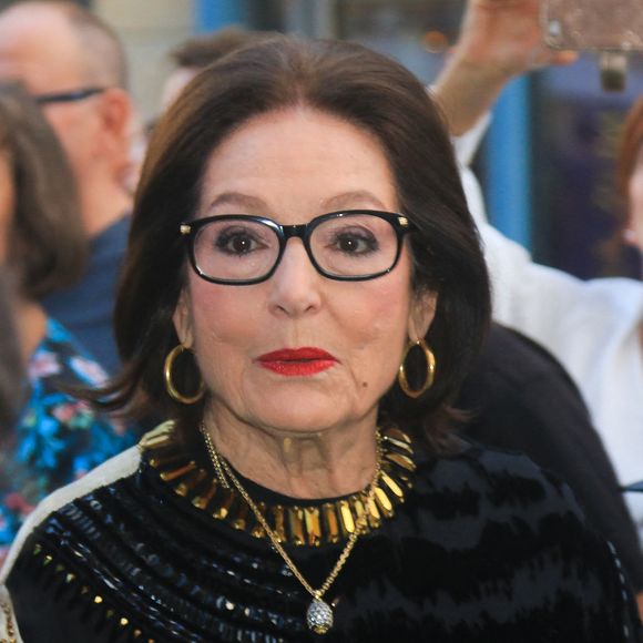 Nana Mouskouri arrivant pour la remise des prix du Prix européen de la culture Taurus à la Frauenkirche de Dresde, en Allemagne, le 08 juin 2018.  Photo by Dana Press/ABACAPRESS.COM