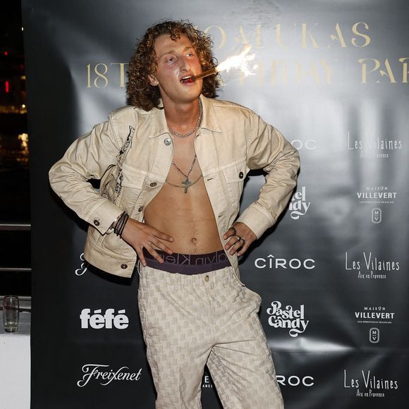 Exclusif - Joalukas Noah lors de sa soirée d'anniversaire, pour ses 18 ans à Paris. © Cyril Moreau / Bestimage