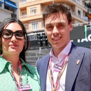 Louis Ducruet et sa femme Marie lors du Grand Prix de Formule 1 (F1) de Monaco, le 25 mai 2025. © Claudia Albuquerque/Bestimage