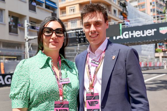 Louis Ducruet et sa femme Marie lors du Grand Prix de Formule 1 (F1) de Monaco, le 25 mai 2025. © Claudia Albuquerque/Bestimage