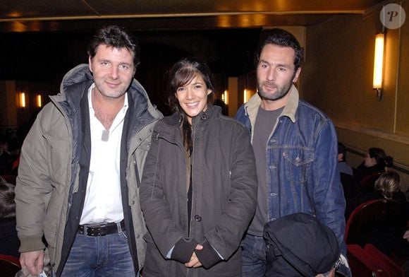 Les acteurs français Philippe Lellouche, Melanie Doutey et Gilles Lellouche arrivent à la première de la nouvelle pièce 'Jour de Neige' au Palais des Glaces à Paris, France, le 30 janvier 2006. Photo by Bruno Klein/ABACAPRESS.COM