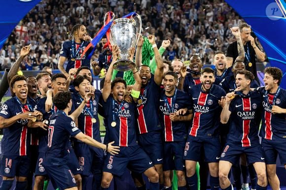 Le PSG remporte la Ligue Des Champions 2025, pour la première fois de son histoire, face à l'Inter Milan (5-0) à l'Allianz Arena de Munich, le 31 mai 2025.
© Cyril Moreau/Bestimage