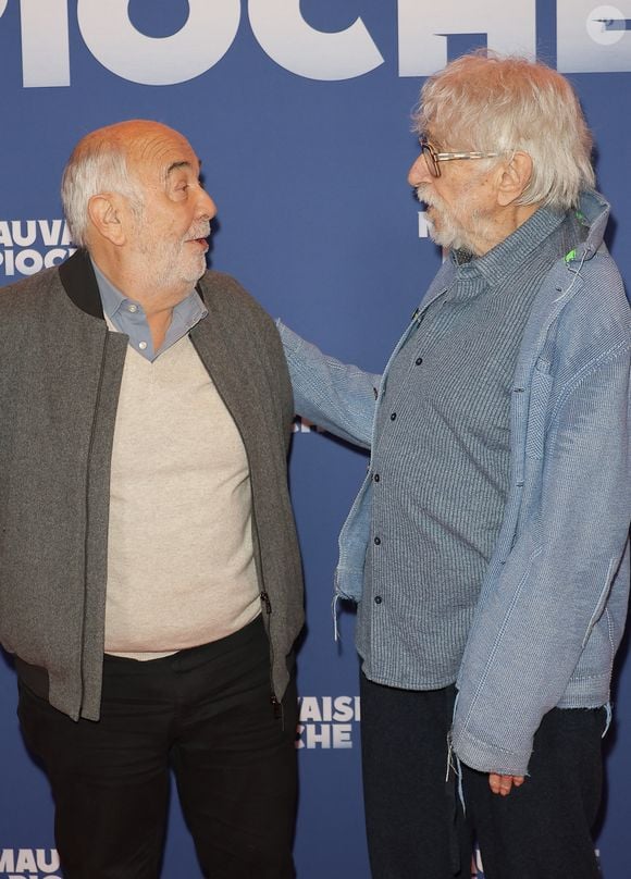 Gérard Jugnot et Pierre Richard - Avant-première du film "Mauvaise pioche" au Publicis Cinémas à Paris le 23 mars 2026. © Coadic Guirec/Bestimage