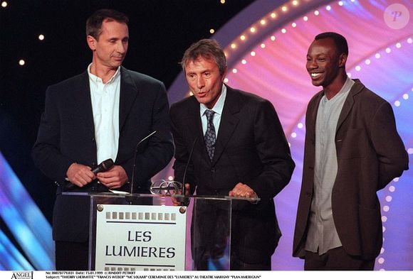 Thierry Lhermitte, Francis Veber, MC Solaar, cérémonie des Lumières au théâtre Marigny, Paris.
BERTRAND RINDOFF PETROFF / BESTIMAGE