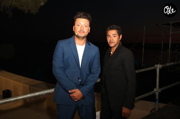 Kev Adams et Jamel Debbouze lors de la 3ème édition du festival L’Humour à la Plage à Juan les Pins, France, le 26 juin 2026. 

© Bebert-Tribeca/Bestimage