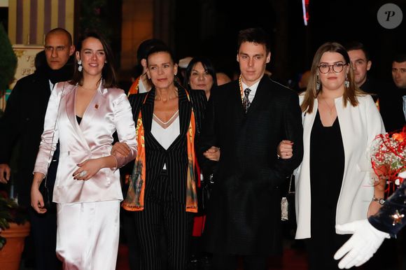 La princesse Stéphanie de Monaco, Pauline Ducruet, Louis Ducruet, Camille Gottlieb lors de la 43ème édition du festival international du cirque de Monte-Carlo le 18 janvier 2019.
© Claudia Albuquerque / Bestimage
