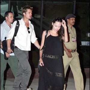Brad Pitt et Angelina Jolie en Inde.