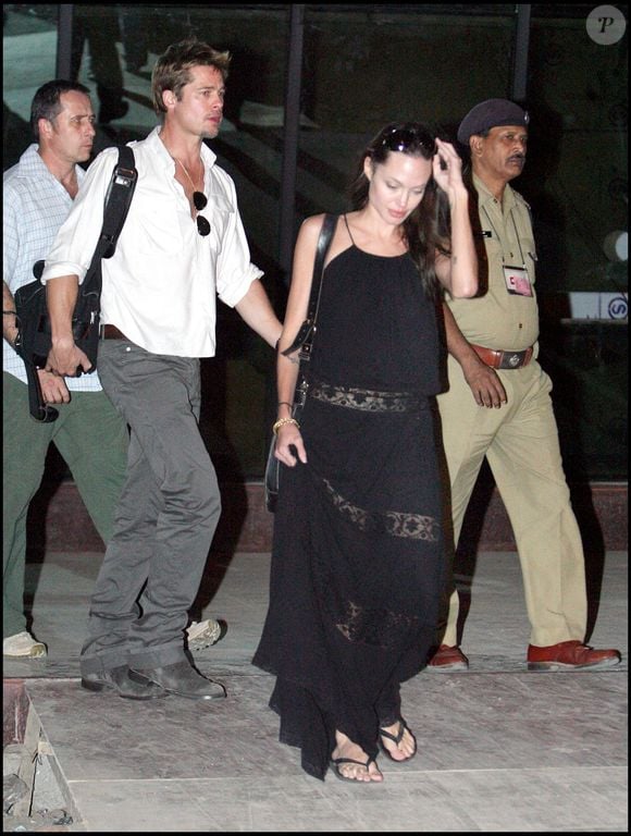 Brad Pitt et Angelina Jolie en Inde.