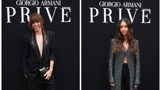 Lou Doillon et Cindy Bruna misent tout sur le costume, Lyna Khoudri sort du lot... Pluie de stars au défilé Giorgio Armani Privé