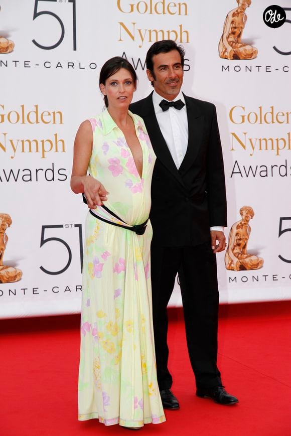 Archives - Adeline Blondiau et son compagnon Laurent Hubert - People à la cérémonie de clôture du 51ème gala annuel du festival de la Tv de Monte-Carlo le 10 juin 2011. JLPPA / Bestimage