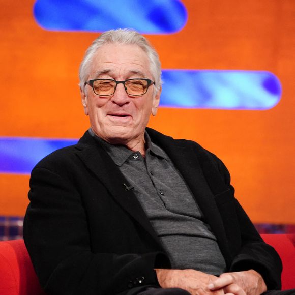 Robert De Niro pendant le tournage du "Graham Norton Show," au BBC Studioworks 6 Television Centre. ©Ian West/PA