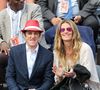Côté vie privée, Sophie Thalmann a épousé le jockey professionnel belge Christophe Soumillon en 2006

Sophie Thalmann et son mari Christophe Soumillon - People dans les tribunes des Internationaux de France de tennis de Roland Garros à Paris. Le 1er juin 2015.
Crédit : DOMINIQUE JACOVIDES / BESTIMAGE