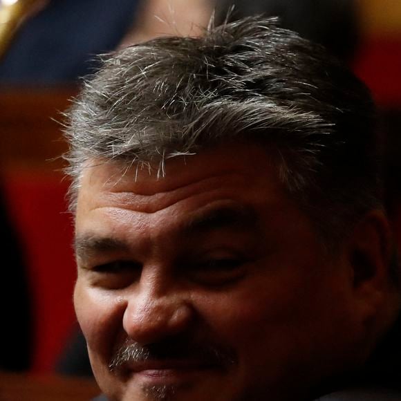 Le député "Les Républicains" David Douillet lors d'une séance de "Questions au gouvernement" à l'Assemblée nationale française à Paris, France, le 2 novembre 2016. Photo par Henri Szwarc/ABACAPRESS.COM
