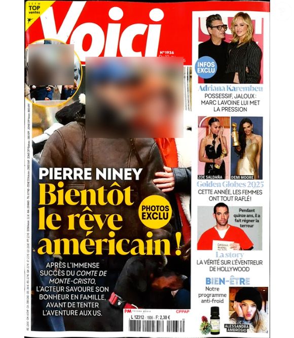 Une de Voici du 10 janvier 2024.