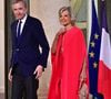 Depuis plusieurs années, LVMH est la marque française le mieux valorisée du CAC 40
Bernard Arnault et sa femme Hélène Mercier au dîner d’état donné en l’honneur du président de l’Ouzbékistan au palais présidentiel de l’Elysée, à Paris, France, le 12 mars 2025. © Christian Liewig/Bestimage