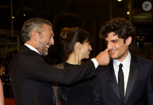 Vincent Cassel, Maïwenn Le Besco, Louis Garrel - Montée des marches du film "Mon Roi" lors du 68ème Festival International du Film de Cannes, le 17 mai 2015.