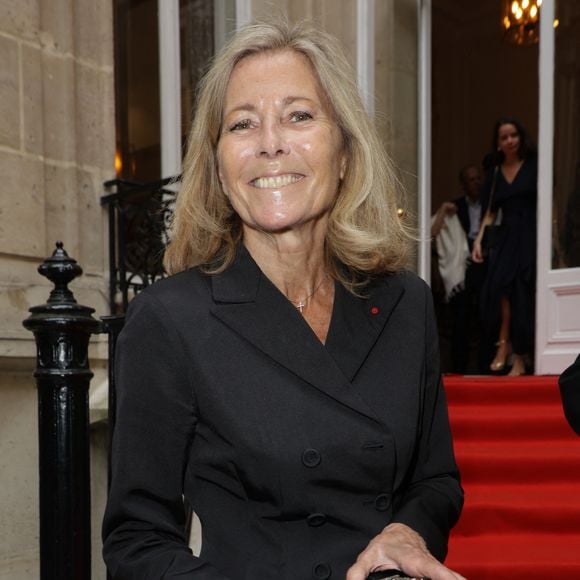 Claire Chazal lors de la cérémonie de remise des insignes de chevalier dans l'ordre des arts et des lettres à S.Pamart et G.Héritier à l'Hôtel Alfred Sommier à Paris le 29 mai 2025.

© Coadic Guirec / Bestimage