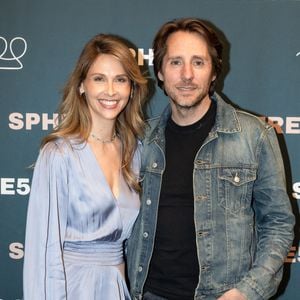 Ophélie Meunier et son mari Mathieu Vergne - Soirée de lancement de la nouvelle émission digitale SPHERE5 à l'Elysée Biarritz à Paris le 13 avril 2026.  © Cyril Moreau/Bestimage