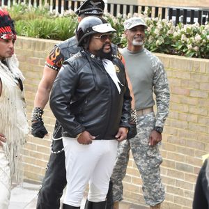Victor Willis - Le groupe Village People pendant le tournage du show "This Morning" devant les studios ITV à Londres, le 19 mars 2019.
© Bestimage