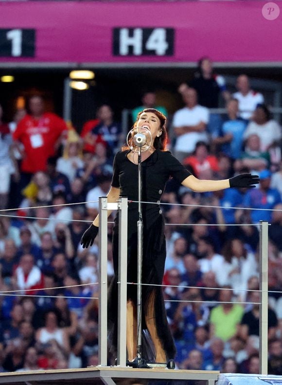 Zaz - Cérémonie d'ouverture de la Coupe du Monde de Rugby France 2023 avant le match de la Poule A entre la France et la Nouvelle-Zélande au Stade de France à Saint-Denis le 8 septembre 2023. © Dominique Jacovides/Bestimage