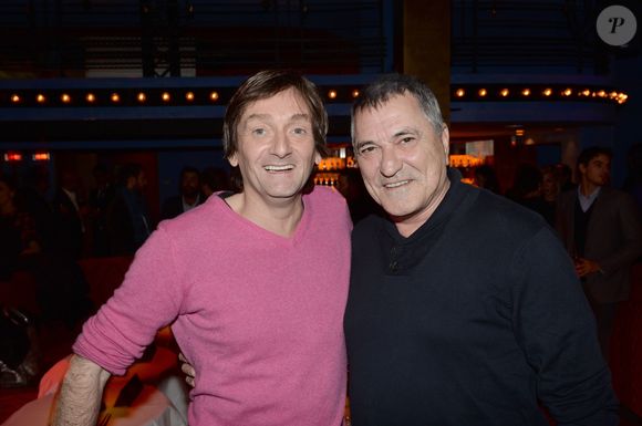 Exclusif - Pierre Palmade, Jean-Marie Bigard - Inauguration du restaurant péruvien "Manko" de la star mondiale de la cuisine sud-américiane, Gaston Acurio au 15, avenue Montaigne à Paris le 5 février 2016.© Rachid Bellak/Bestimage