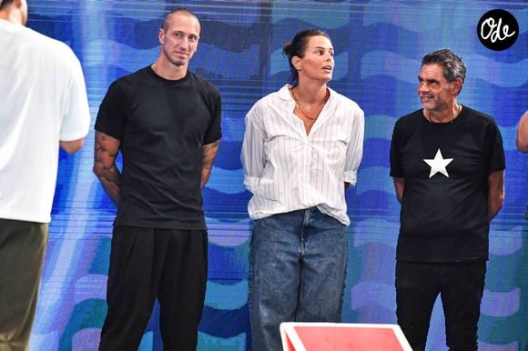 Laure Manaudou, Frédérick Bousquet - Hommage à Florent Manaudou lors des Championnats d'Europe de natation au centre aquatique olympique à Saint-Denis le 15 août 2026

© Baptiste Autissier / PsnewZ / Bestimage