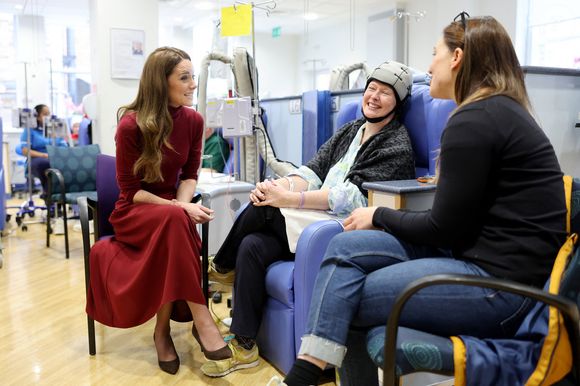 Catherine (Kate) Middleton, princesse de Galles à l'hôpital Royal Marsden, où elle a reçu son traitement contre le cancer, à Londres, Royaume-Uni, le 14 janvier 2025. © Chris Jackson/WPA-Pool/Bestimage
