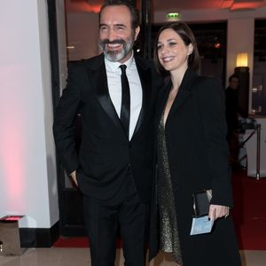 Jean Dujardin et Nathalie Péchalat - Arrivées à la 42ème cérémonie des César à la salle Pleyel à Paris le 24 février 2017. 
© Olivier Borde / Dominique Jacovides / Bestimage