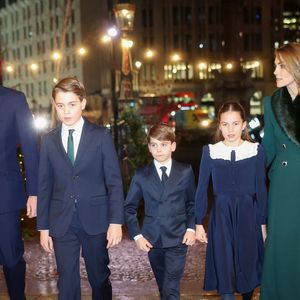 Le prince et la princesse de Galles et d'autres membres de la famille royale assistent au cinquième concert de chants de Noël "Together at Christmas" à l'abbaye de Westminster, Londres, Royaume-Uni, le 5 décembre 2025.