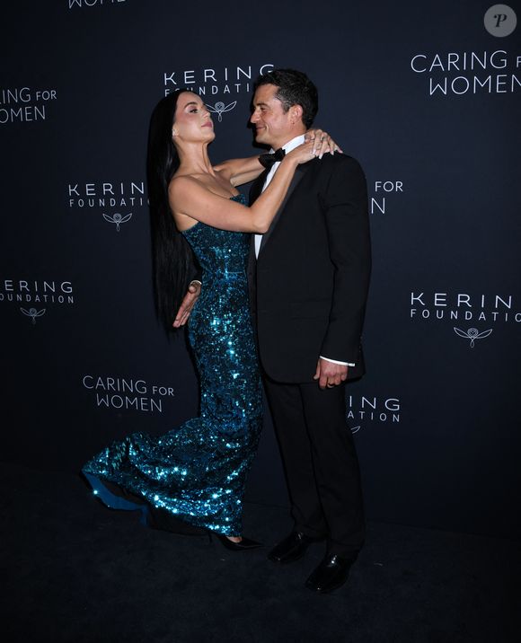 9 septembre 2024, New York, États-Unis – Katy Perry et Orlando Bloom assistent au troisième dîner annuel « Caring for Women » organisé par la Kering Foundation, au The Pool à New York. © Photo Image Press / Zuma Press / Bestimage