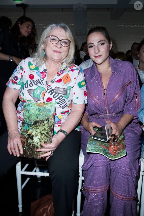 Josiane Balasko et sa fille Marilou Berry - People au défilé de mode Haute-Couture automne-hiver 2016/2017 "Jean-Paul Gaultier" à Paris. Le 6 juillet 2016 © Olivier Borde/ Bestimage