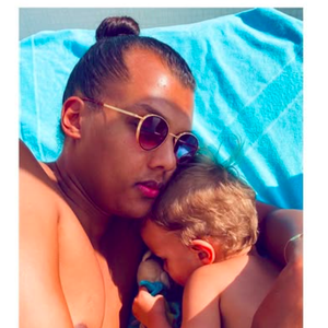 Stromae et son fils, sur Instagram le 13 juin 2021.