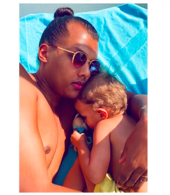 Stromae et son fils, sur Instagram le 13 juin 2021.