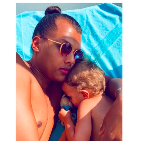 Stromae et son fils, sur Instagram le 13 juin 2021.