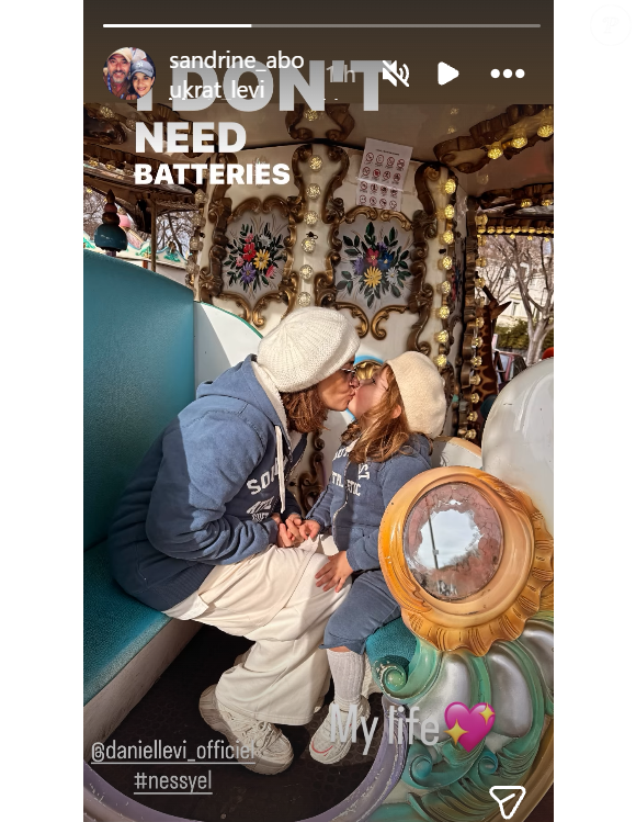 Capture d'écran de la story Instagram de Sandrine Aboukrat, ce dimanche 1er février 2026.