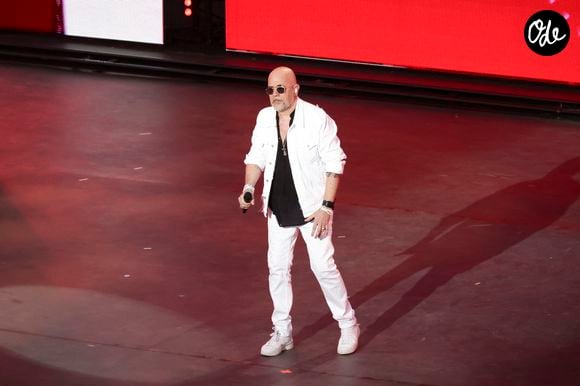 Exclusif - Pascal Obispo lors de l'enregistrement de l’émission La Grande Fête de Carcassonne, diffusée le samedi 6 septembre à 21.10 sur France 2, dans la Cité Médiévale de Carcassonne, France, le 24 juin 2025. © Jack Tribeca/Bestimage