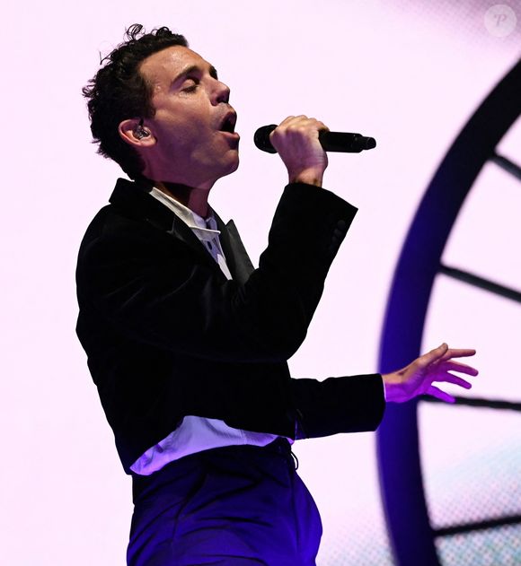 Manchester, ROYAUME-UNI Mika se produit sur la scène de l'AO Arena à Manchester.
Backgrid UK/ Bestimage