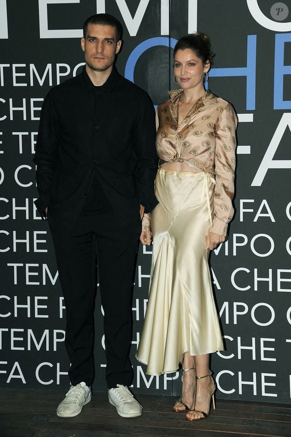 Louis Garrel et Laetitia Casta au Che Tempo Che Fa TV Show à Milan, en Italie, le 7 avril 2019. Photo by Splash News/ABACAPRESS.COM