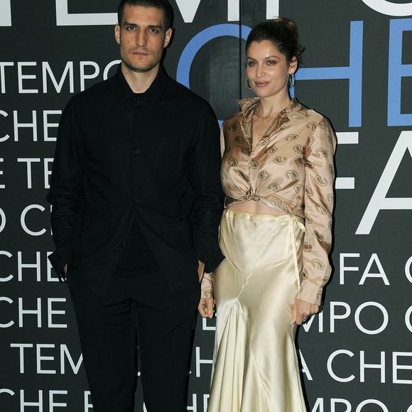 Louis Garrel et Laetitia Casta au Che Tempo Che Fa TV Show à Milan, en Italie, le 7 avril 2019. Photo by Splash News/ABACAPRESS.COM
