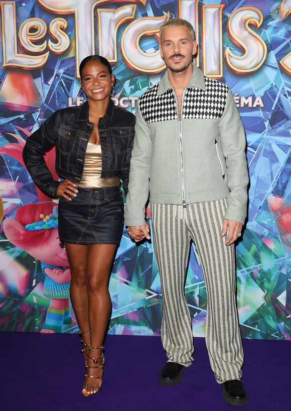Christina Milian et son mari Matt Pokora (M.Pokora) - Avant-première du film "Les Trolls 3" au cinéma Gaumont Marignan à Paris. Le 11 octobre 2023
© Coadic Guirec / Bestimage